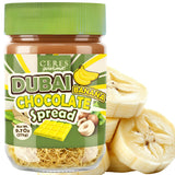 Dubai Spreadable Chocolate with Freeze-Dried Banana - Premium Pistachio Spread with Roasted Phyllo - Gourmet Breakfast Chocolate - 275g (9.7 oz) Jar