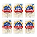 A Taste of Thai Rice Noodles - 16oz Pack of 6 Classic Noodles | Use in Stir-fries Soups & Stews | Great as Side Dish or Vegan Meal | Non-GMO |