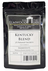 Elmwood Inn Fine Teas, Kentucky Blend Black Tea, 25 Pyramid Sachet Tea Bags