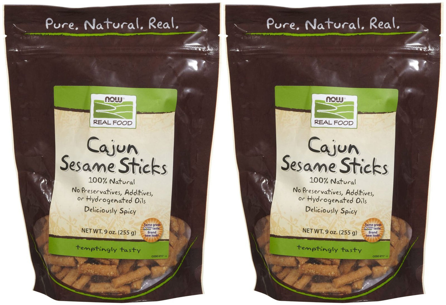 NOW Foods Sesame Sticks Cajun - 9 oz - 2 pk