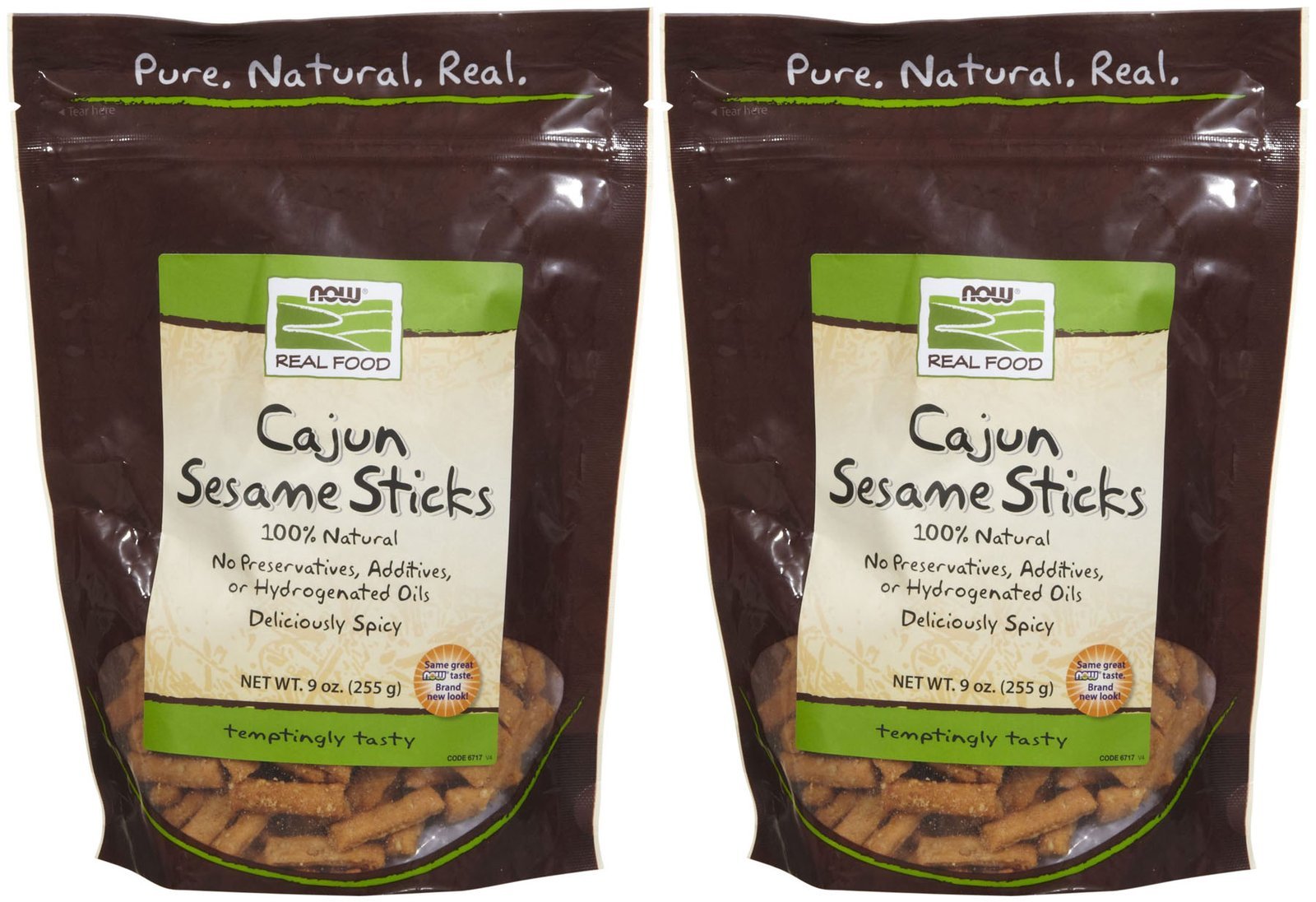 NOW Foods Sesame Sticks Cajun - 9 oz - 2 pk
