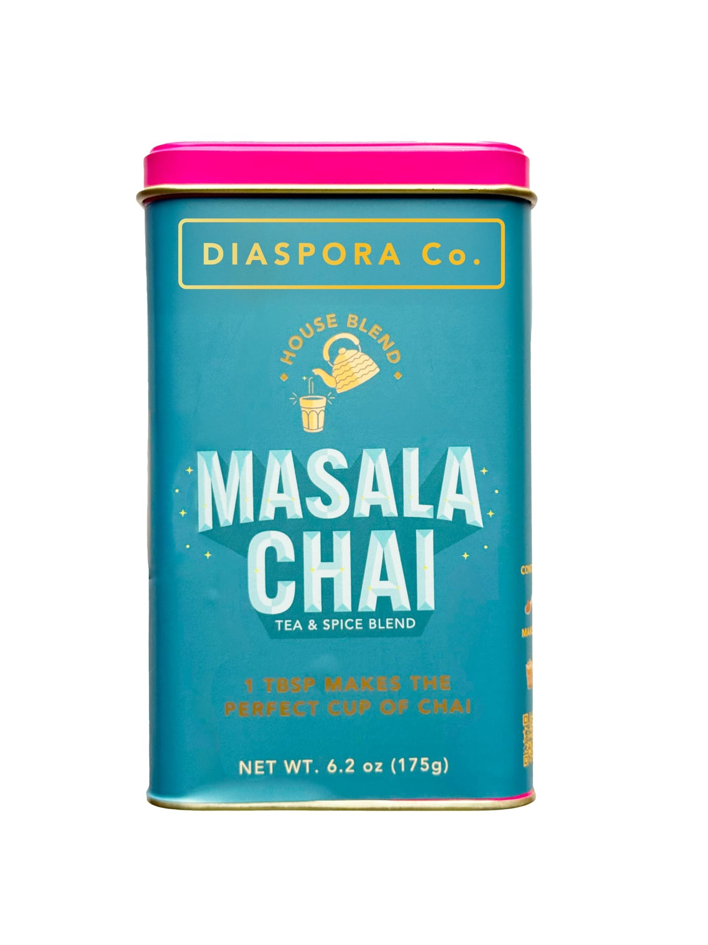 Diaspora Co. Masala Chai Loose Leaf Tea - Authentic Indian Spiced Black Tea with Single-Origin Cardamom, Ginger & Cinnamon - Fresh, Small-Farm Sourced