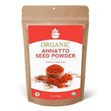 SPICY ORGANIC Annatto Powder 8 oz. - Certified USDA Organic - Ground Achiote Seed Spice for Seasoning and Cooking