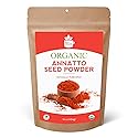 SPICY ORGANIC Annatto Powder 8 oz. - Certified USDA Organic - Ground Achiote Seed Spice for Seasoning and Cooking