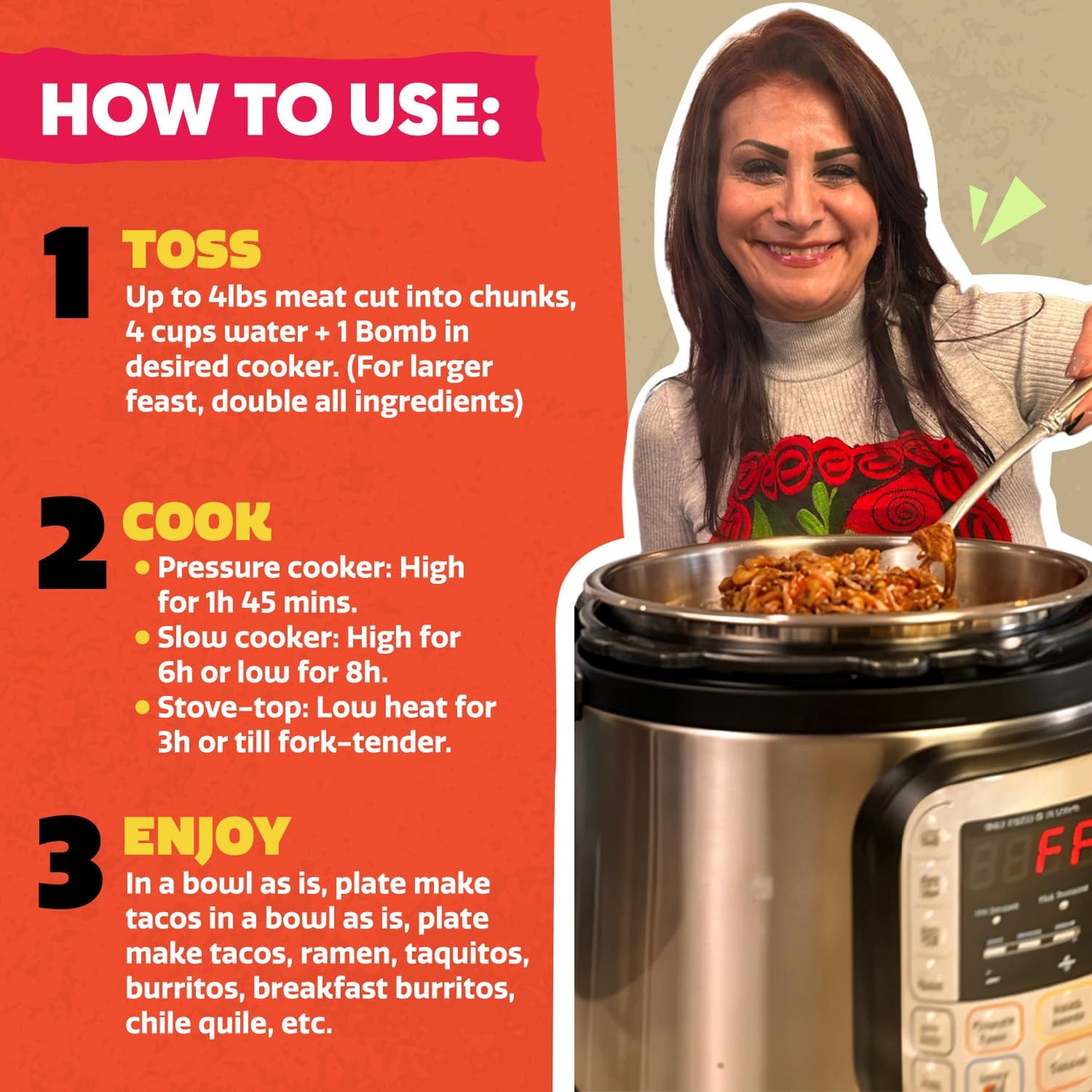 EZ Bombs Variety Pack - Pozole, Tinga & Birria Bomb Seasonings - Authentic Mexican Spice Mix for Tacos, Tortas, Nachos & Pozole Soup - Made with Real