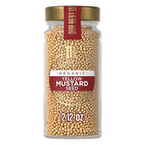 McCormick Gourmet Collection Yellow Mustard Seed, Organic, Non GMO, Our Best Herbs & Spices, Pungent Flavor for Pickled Vegetables, Potato Salad