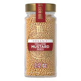 McCormick Gourmet Collection Yellow Mustard Seed, Organic, Non GMO, Our Best Herbs & Spices, Pungent Flavor for Pickled Vegetables, Potato Salad