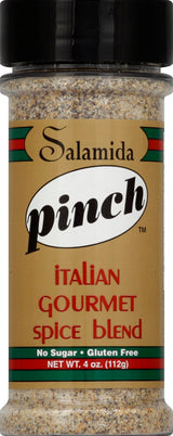 Rob Salamida Italian Gourmet Pinch Spice Blend, 4oz - Original All-Purpose Seasoning with Salt, Pepper & Garlic - Sugar Free, Gluten Free - Perfect