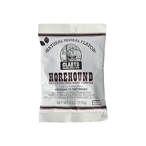 Claeys Horehound Hard Candy, 6 oz (Pack of 3)