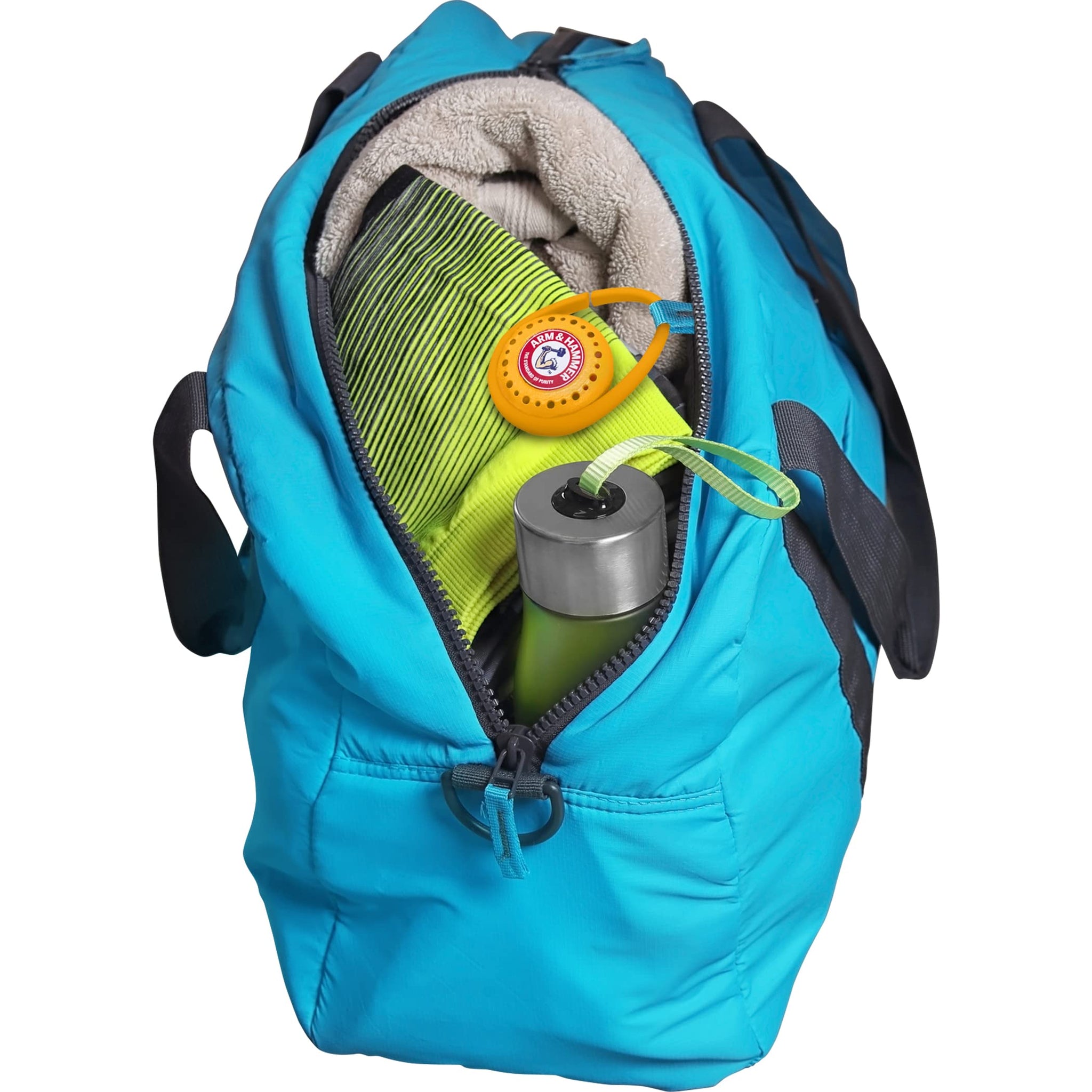 Arm & Hammer OdorBusterz ClipMATE™, Clean Burst, 4 Count - Clip-On Odor Absorber with Baking Soda, Carabiner Clip for Gym Bags, Backpacks & Travel