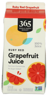 365 By Whole Foods Market, Ruby Red Grapefruit Juice, 52 Fl Oz
