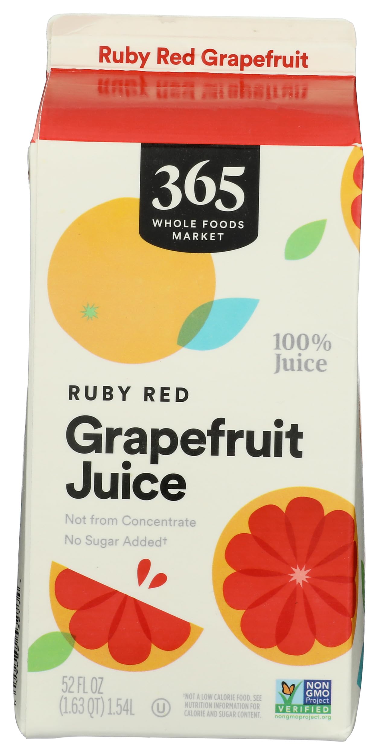 365 By Whole Foods Market, Ruby Red Grapefruit Juice, 52 Fl Oz