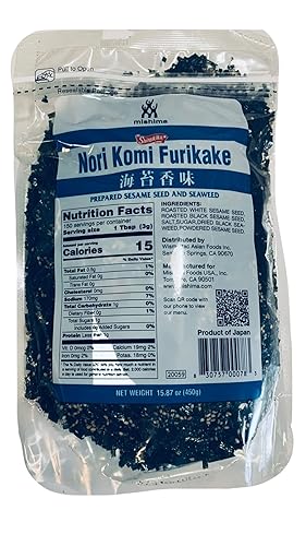 MISHIMA Nori Komi Furikake Seaweed Sesame Seed Seasoning 15.87 Ounce