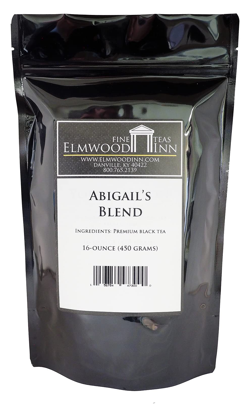 Elmwood Inn Fine Teas, Abigail's Blend Black Tea, 16-Ounce Pounches