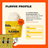 HOXY Journey of Korea "Korean Ramen Seasoning" | Gluten Free, Vegan | Finest Ramen Seasoning Powder | 5.3oz (CHICKEN, Pack of 3)