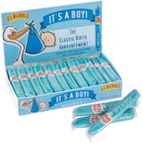 Fun Express It's A Boy Blue Baby Boy Bubble Gum Cigars 36 Pack - Blue Candy Cigars for Baby Shower Favors - Gender Reveal Party Candy Favors Bulk