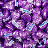 90 Pcs Purple Candy Hershey's Kisses Milk Chocolate