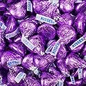 90 Pcs Purple Candy Hershey's Kisses Milk Chocolate