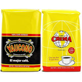 Yaucono Coffee and Cafe Crema Puerto Rican Ground Coffee Variety 8 Ounce Bags