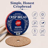 Finn Crisp Siljans Round Rye Crispbread 14oz | Knäckebröd From Finland | Multipack of Authentic Finnish Sourdough Crispbreads | Rye Hardtack | Large
