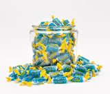 BLUE RASPBERRY Hard Candy Original Flavor 2 lb - Bulk Assorted Twists Display Bag, Individually Wrapped (148 Pieces)