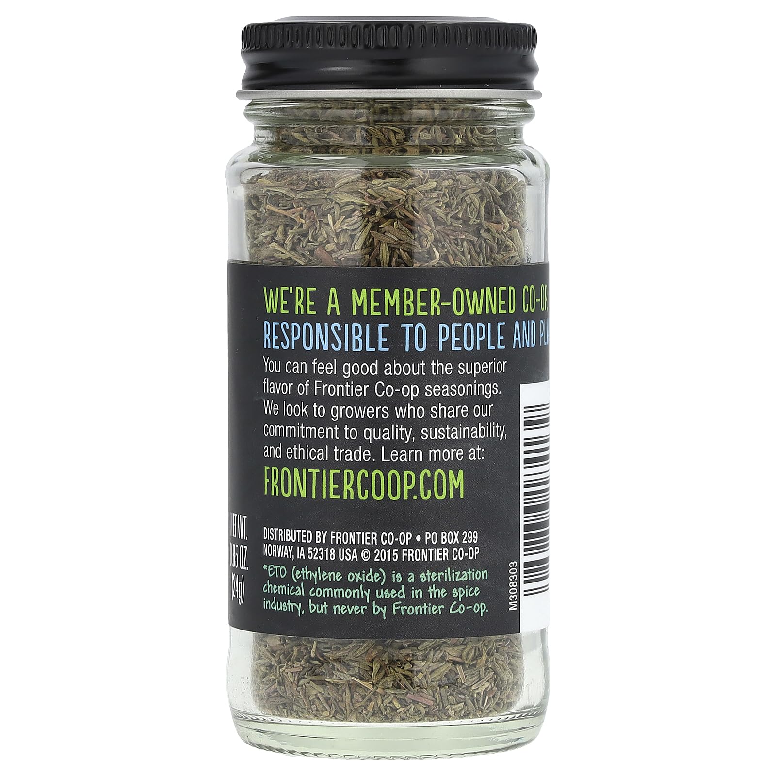 Frontier Thyme Leaf Cut and Sifted, 0.85-Ounce Bottle