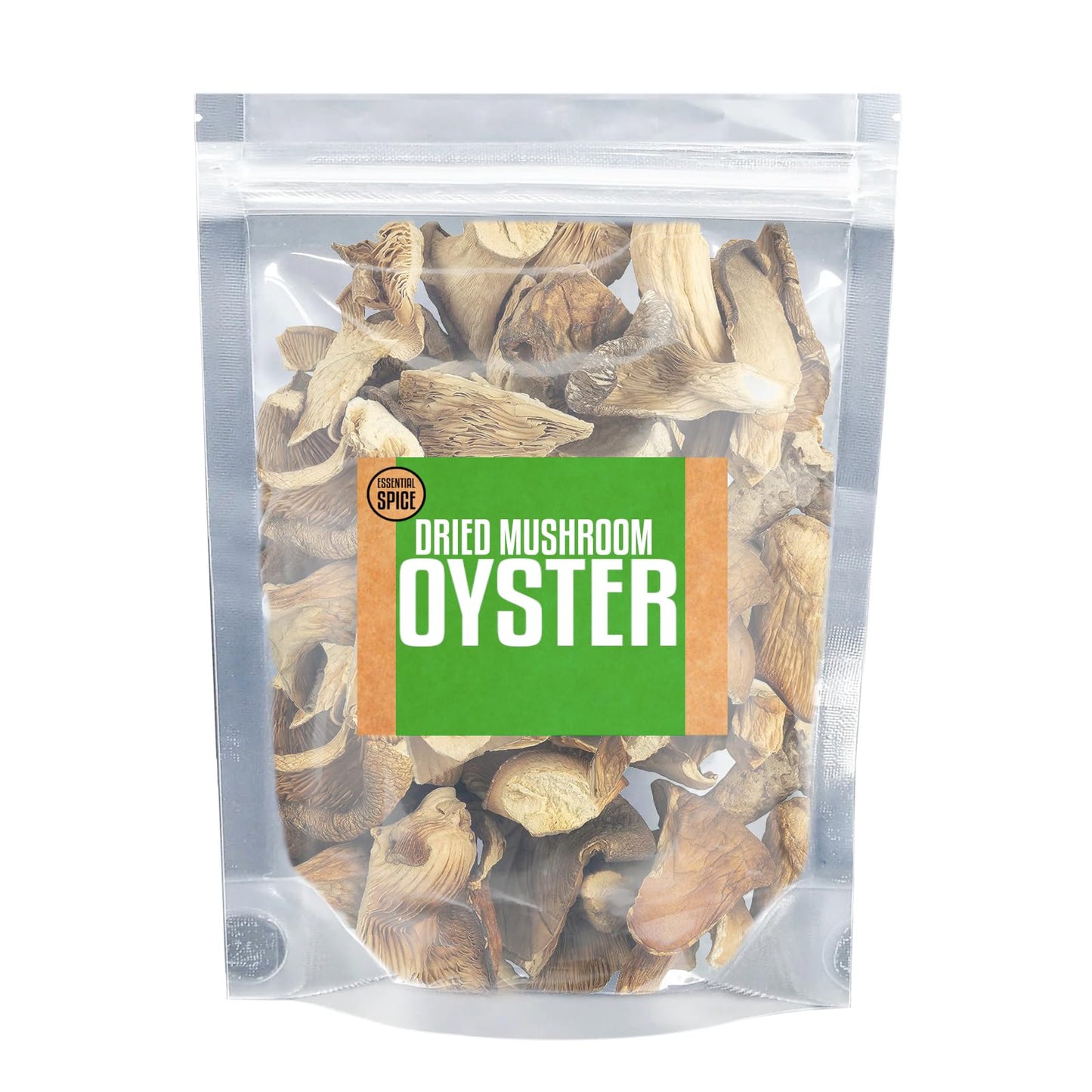 Essential Spice Dried Oyster Mushrooms - Whole, Delicate Umami Flavor, Premium Quality - Ideal for Stir-Fries, Soups, Sauces & Broths - Easy
