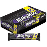 MILKY WAY Candy Bars, Midnight Dark Chocolate Candy Bars, Sharing Size, 2.83-Ounce, 24-Count Box,