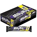 MILKY WAY Candy Bars, Midnight Dark Chocolate Candy Bars, Sharing Size, 2.83-Ounce, 24-Count Box,
