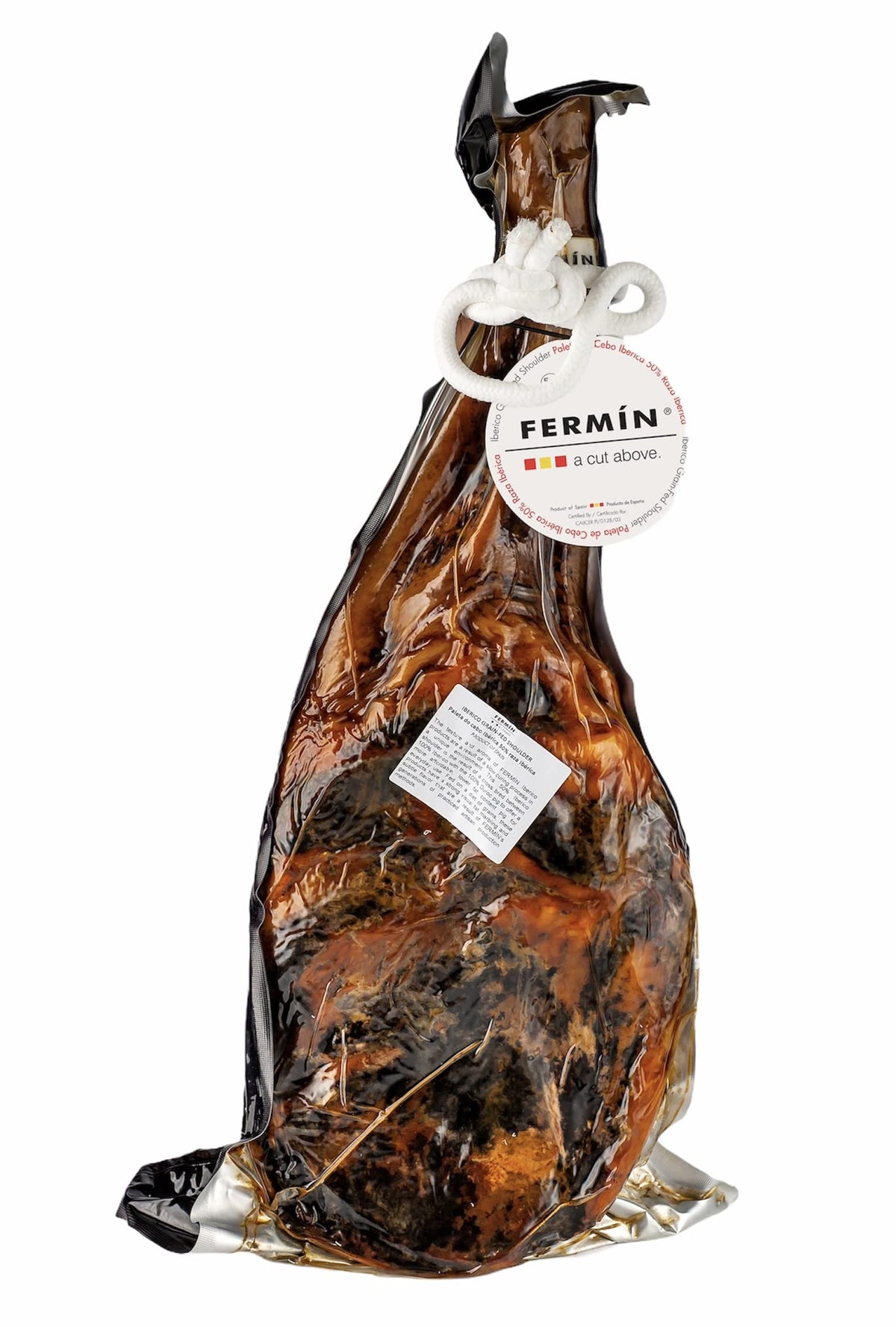Iberico Ham Shoulder Leg Cured for 24 Months, Between 20-25 Servings, 10-11 lbs
