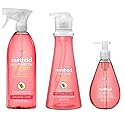 Method Naturally Derived Kitchen Essentials Bundle, Pink Grapefruit: Hand Soap 12 oz, Dish Soap 18 oz. & Surface Cleaner 28 oz.