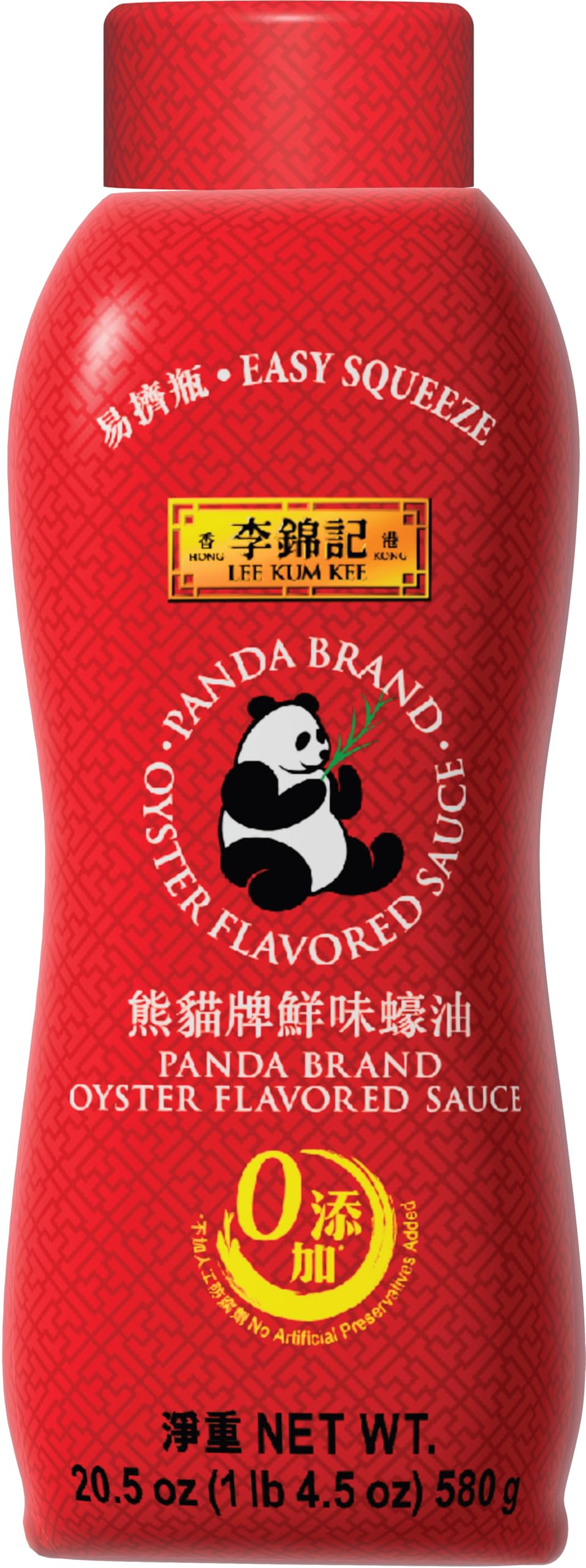 Lee Kum Kee Panda Brand Oyster Flavored Sauce Squeeze Bottle (20.5 oz - 1 Pack) Umami, Rich & Savory | Perfect for Marinades, Gravy, Stock, Stews