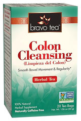 Bravo Tea Colon Cleansing Herbal Tea Caffeine Free, 20 Tea Bags, 6 Count