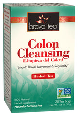 Bravo Tea Colon Cleansing Herbal Tea Caffeine Free, 20 Tea Bags, 6 Count