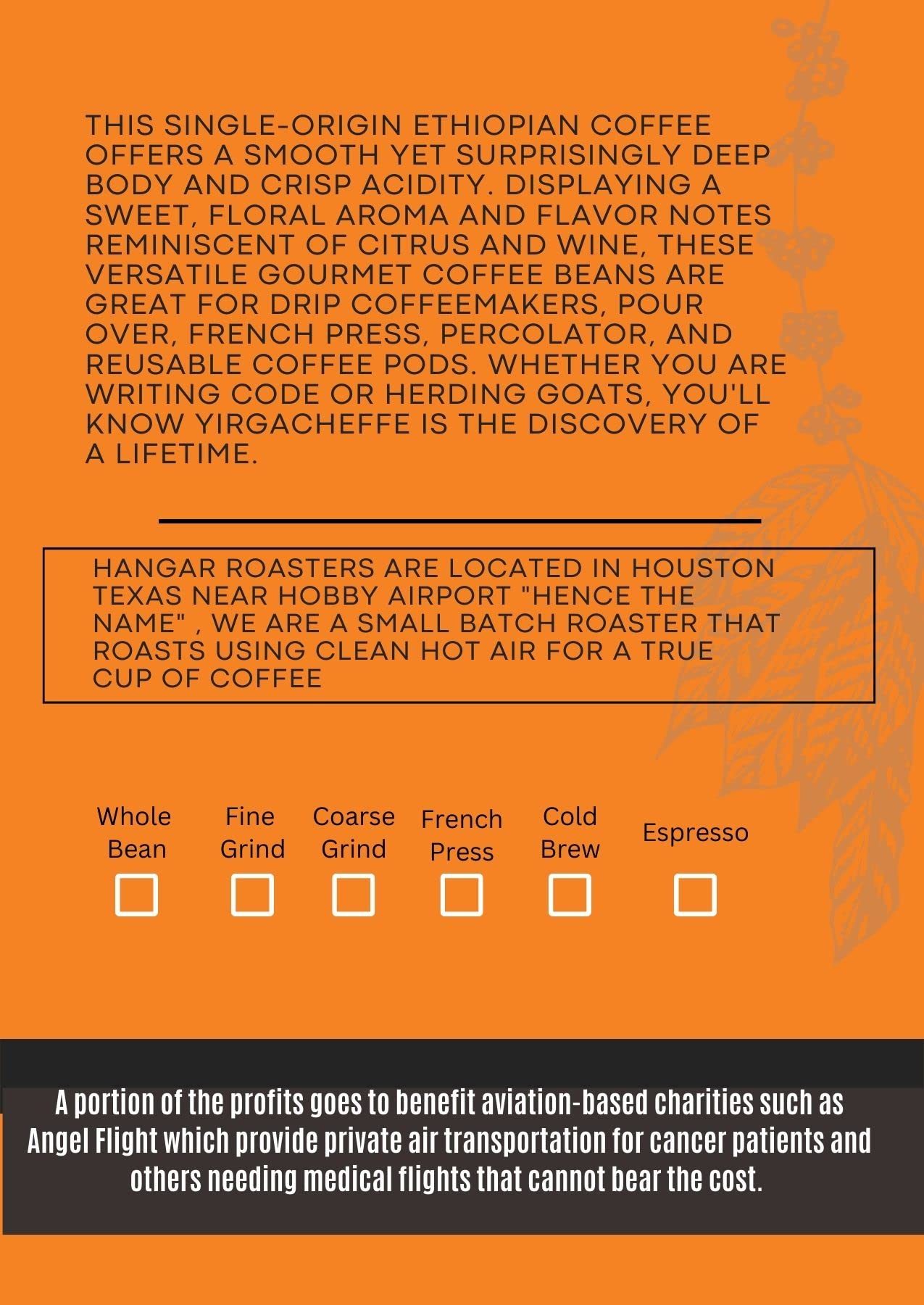 Single Origin Ethiopian Yirgacheffe (Ground)
