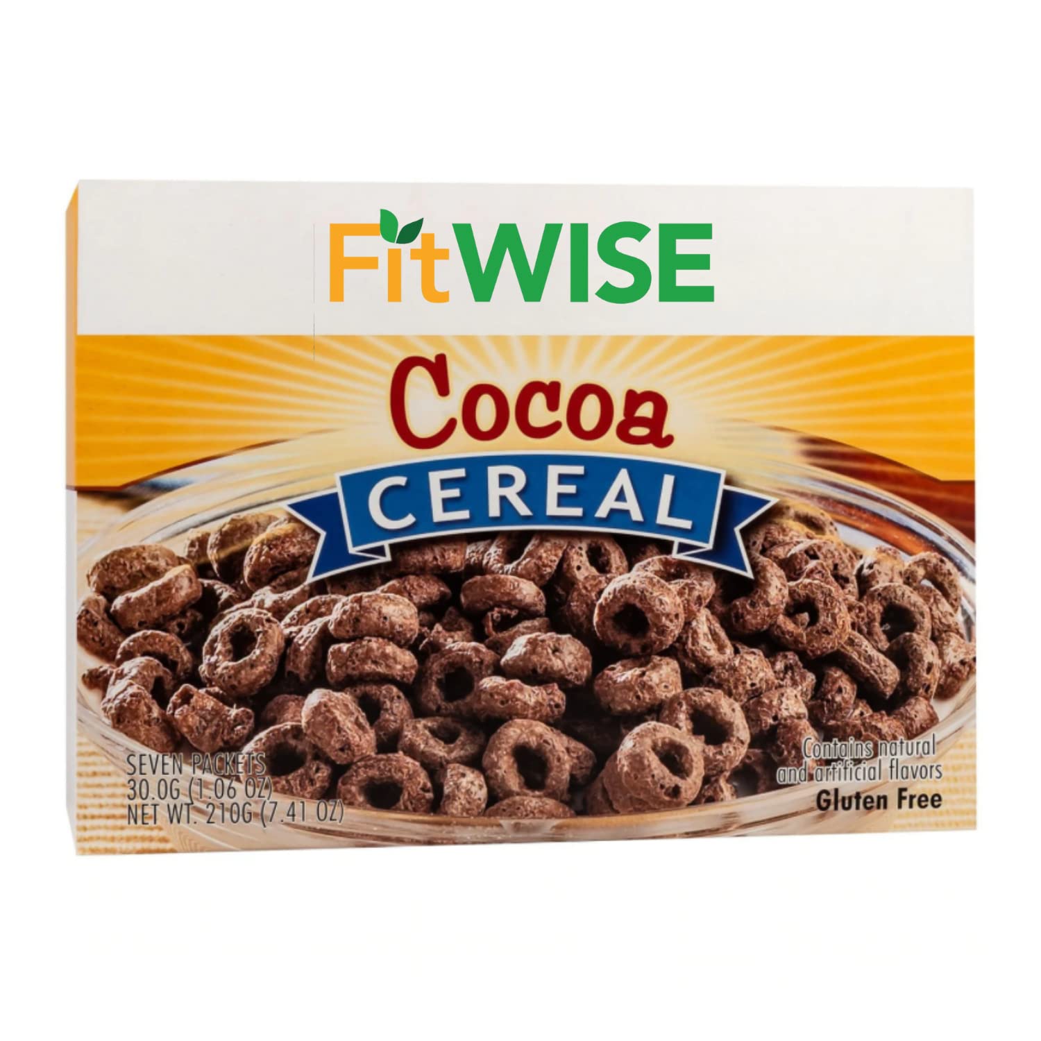 FITWISE - High Protein Cereal, 15g Protein, Low Sugar, Ideal Protein Compatible, 5 Servings Per Box (Cocoa)