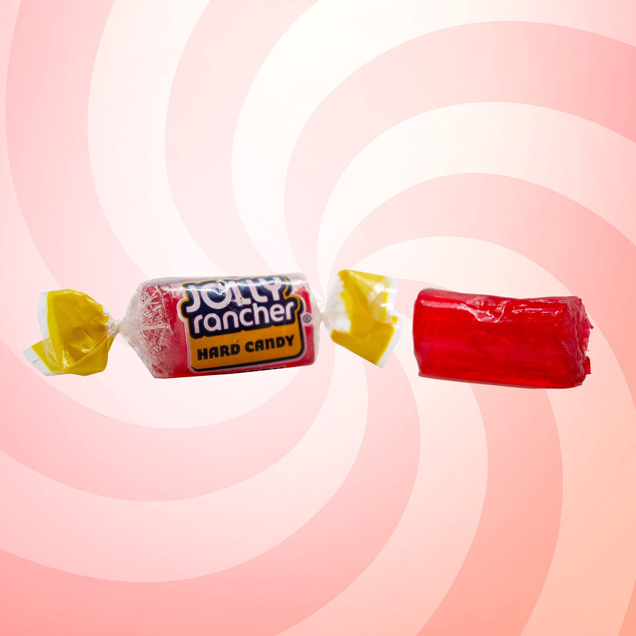 Jolly Racher Cherry Hard Candy, Individually Wrapped, Bulk Candy Bag - 1 Pound (16 oz)