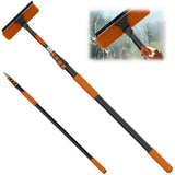 26FT High Window Cleaning Kit with Pole, 2-in-1 Window Squeegee with 5-20 FT Telescoping Extension Pole - Professional Window Washing Kit with Long