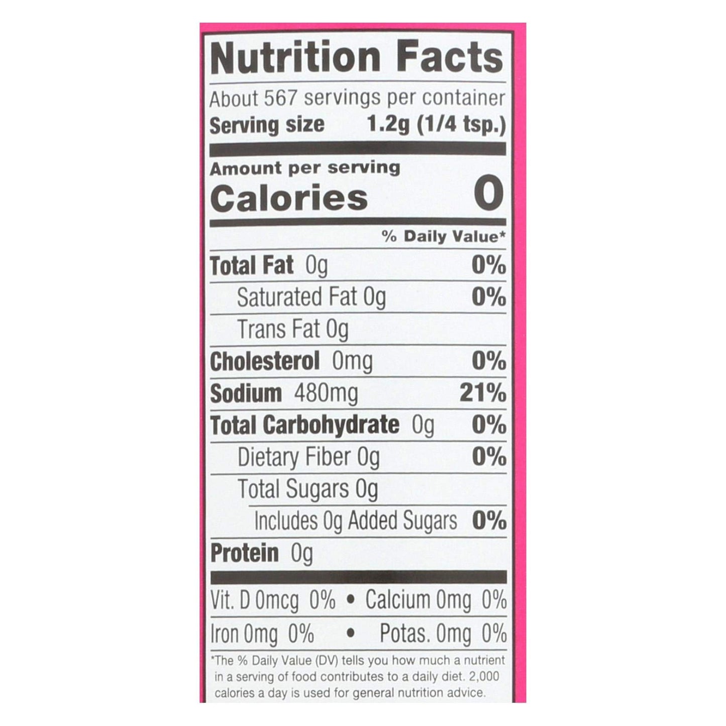 ALESSI FINE HIMALAYAN PINK SALT 24 OZ SHAKER (1 pk)