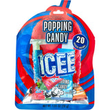 Popping Candy Party Pack, 4 Flavors: Blue Raspberry, Red Cherry, Green Apple, Orange, 1.05 oz, (Pack of 20)