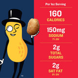PLANTERS Dry Roasted Peanuts, 34.5 oz. Resealable Plastic Jar - Peanuts with Sea Salt - Peanut Snacks - Shareable Snacks - Heart Healthy Snacks