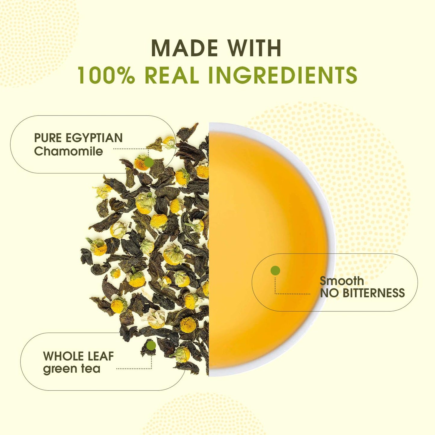 Teabox Premium Darjeeling Green Tea With Chamomile Flowers | 100% Whole Leaf & 0% Bitterness | Green Tea From The Himalayas | 25 Tea Bags (Low