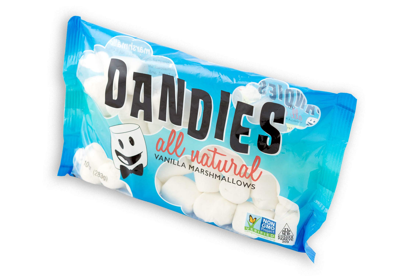 Dandies Vegan Marshmallows, No Artificial Flavorings, Food Dyes, Corn Syrup, or Gelatin, Perfect for Roasting, S’mores, or Snacking (3 Pack, 10 oz)