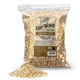Organic White Popcorn Kernels 6 lb Bag, Non-GMO & Gluten Free, Sodium-Free, Pesticide-Free, Unsalted, Plant-Based, Sugar-Free, Old Fashioned