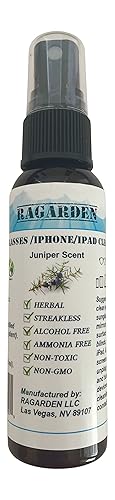 RAGARDEN Eyeglasses/iPhone/iPad Cleaner. Juniper floral water. 2 oz Spray Bottle.