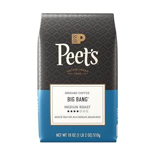 Peet's Coffee, Medium Roast Ground Coffee, 100% Arabica Coffee - Big Bang 18 Ounce Bag