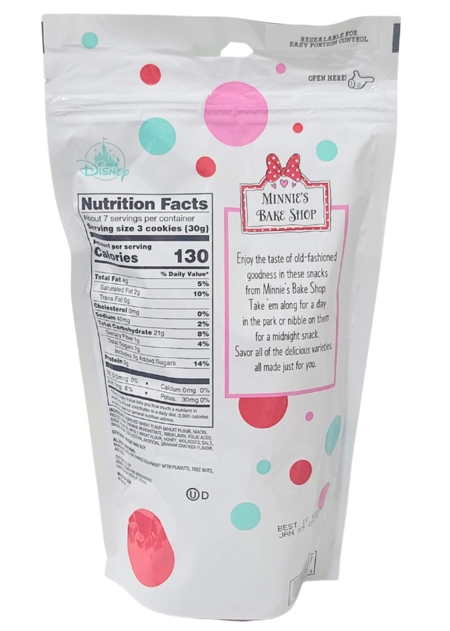 Disney Parks Minnie's Bake Shop Graham Cookies (7 Oz)
