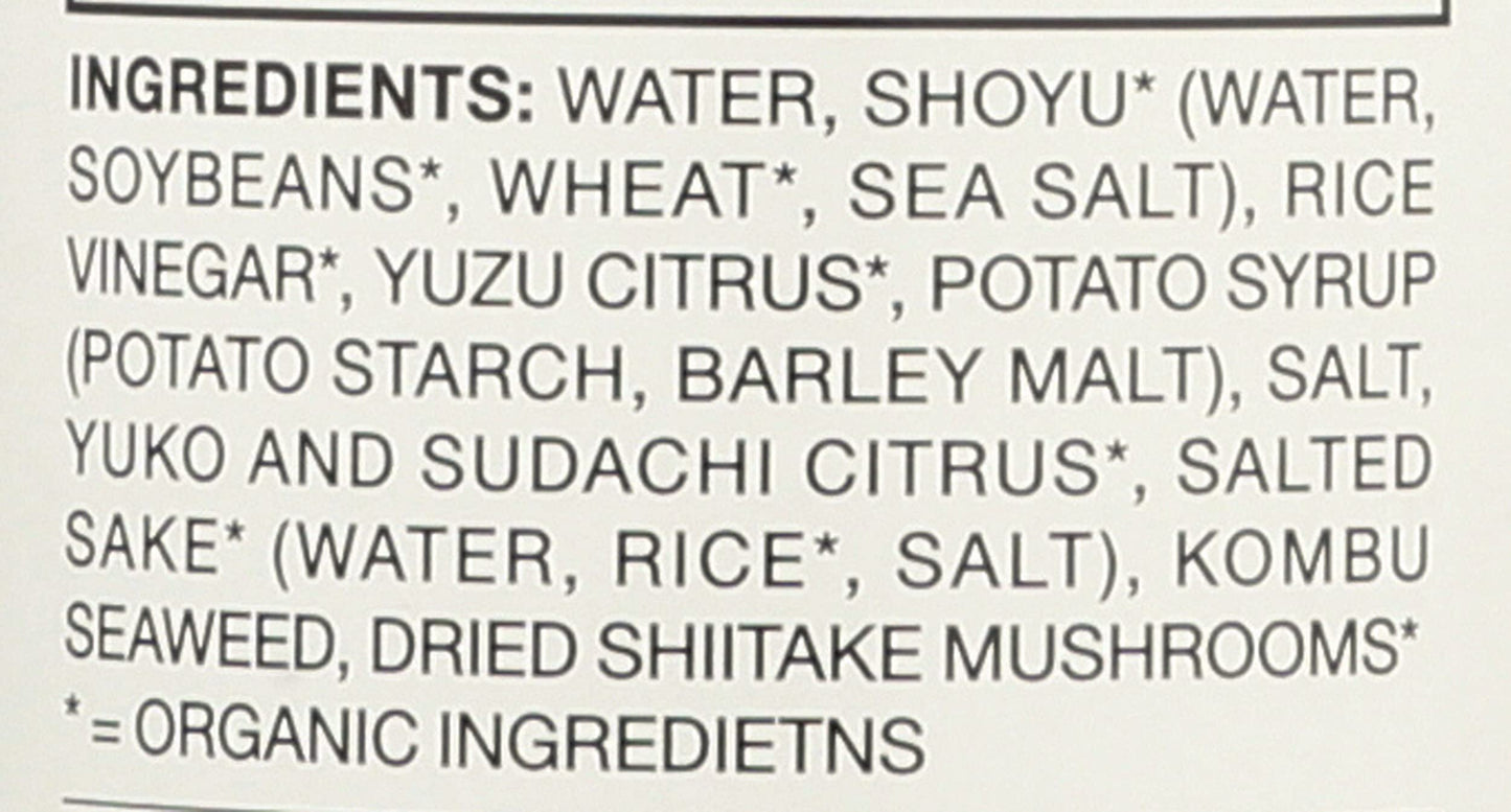 Muso From Japan - Organic Ponzu - Authentic Flavor, Vegan and Gluten-Free - 8.5 Fl Oz