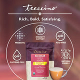 Teeccino Organic Instant Vanilla Nut Herbal Latte - 14 Servings - Creamy Oat & Coconut Latte Plus MCT Oil with Vanilla & Dates Accenting Roasted
