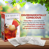 CHINAMIST Watermelon with Marula Black Iced Tea Filter Bags - Refreshing Fruit-Infused Black Tea - Each Bag Brews Half Gallon - 4 Filter Bags (Pack